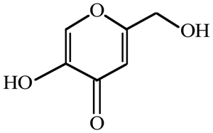 acido kojico estructura molecular